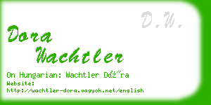 dora wachtler business card